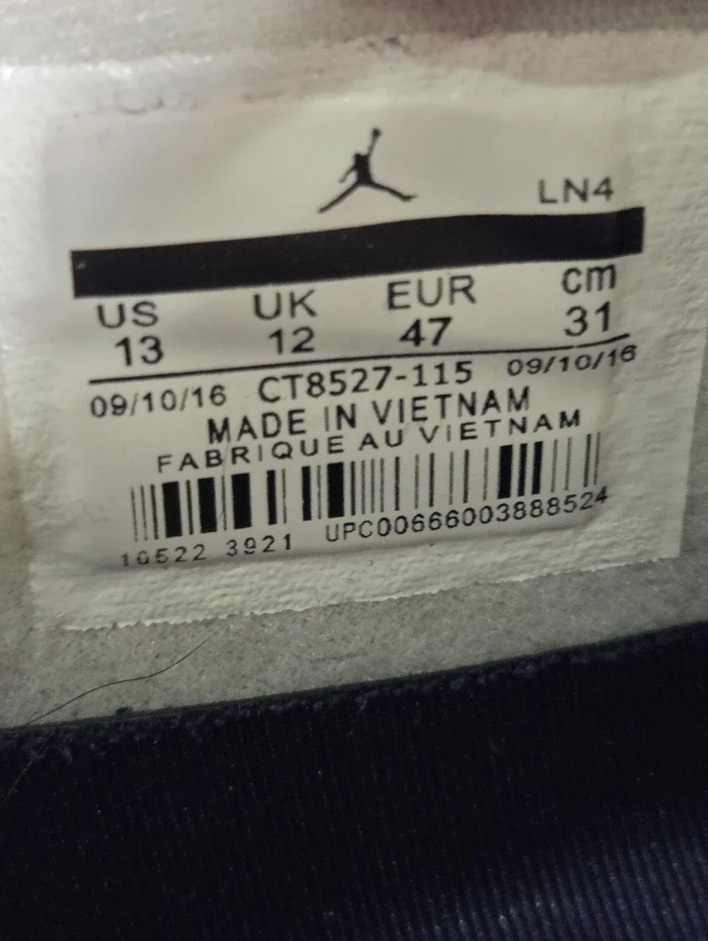 Jordan 4 Metallic Purple Men's Size 13 CT8527-115